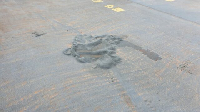 Décollement de résine
